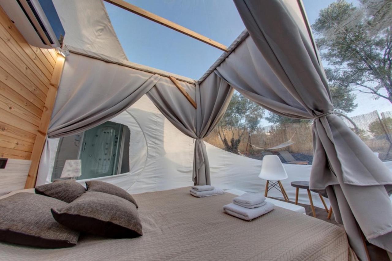Bubble Tent Hotel Nea Moudania Exterior photo